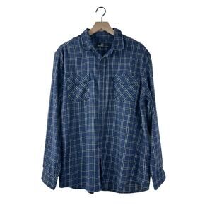 Molokai surf co plaid button up shirt large